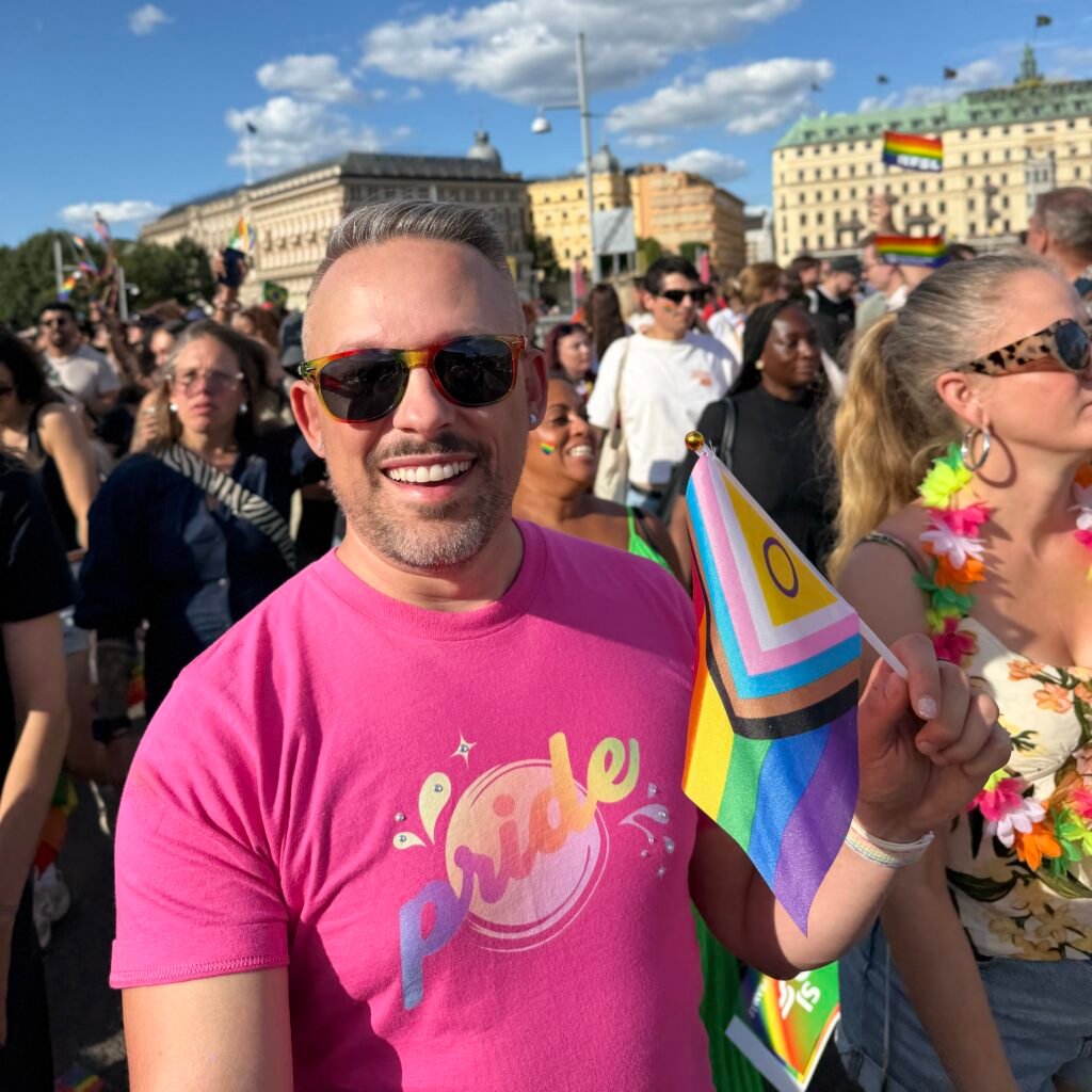 Josh at Stockholm Pride