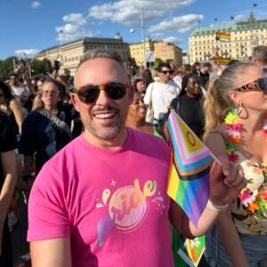 Josh at Stockholm Pride